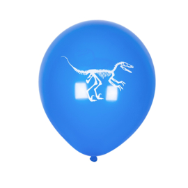 Jurassic dinosaurus ballonnen 6 stuks 25cm