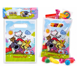 Woezel en Pip feestzakjes 8 stuks 25x17cm