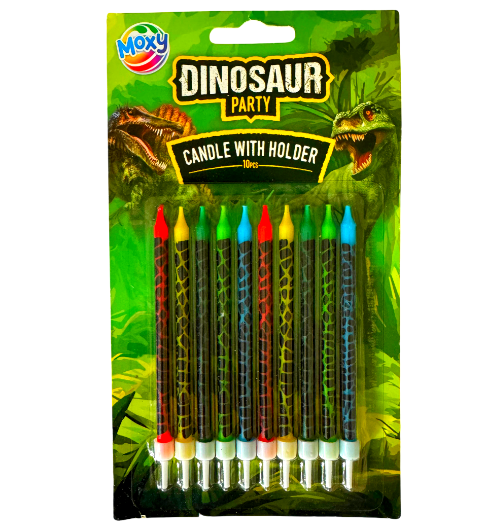 Jurassic dinosaurus taartkaarsjes 10 stuks