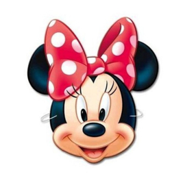 Minnie Mouse maskers 6 stuks