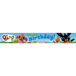 Bing Konijn Happy Birthday banner 1m 3 stuks