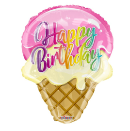 Verjaardag ijsje heliumballon 45cm