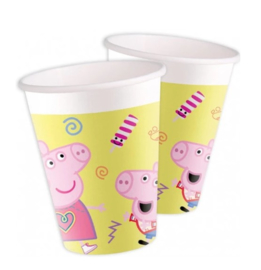 Peppa Pig bekers 8 stuks 200ml