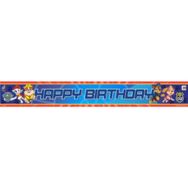 Paw Patrol banners Happy Birthday 3 stuks 1m