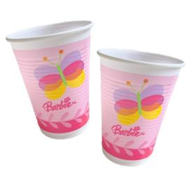 Barbie bekers plastic 10 stuks 200ml