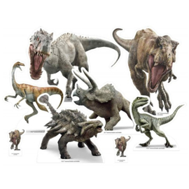 Jurassic World versiering tafel set 8 figuren