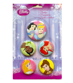 Prinsessen buttons 5 stuks