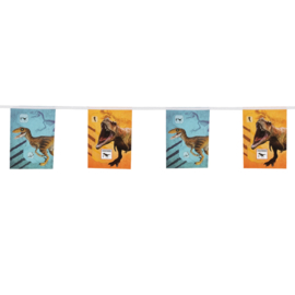 Jurassic dinosaurus vlaggenlijn papier 3m