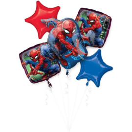 Spiderman folie ballonnen set 5st