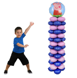 Peppa Pig ballon pilaar 1,6 meter