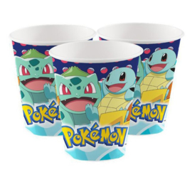 Pokemon bekers 8 stuks 250ml