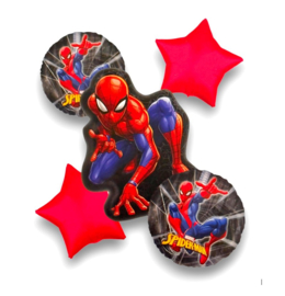 Spiderman folie ballonnen set 5 stuks