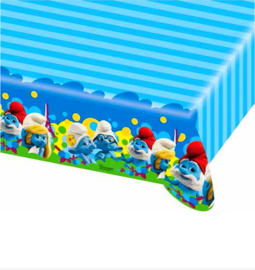 Smurfen tafelkleed plastic 120x180cm