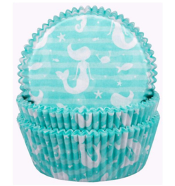 Zeemeermin cupcake vormen 60 stuks