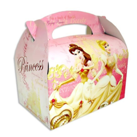 Prinsessen feestbox karton 15x14cm