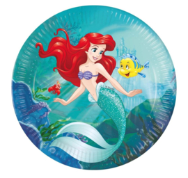 De kleine zeemeermin Ariel borden 8 stuks 23cm