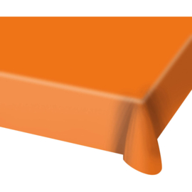 Oranje tafelkleed plastic 180x130cm