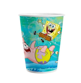 Spongebob bekers karton 8 stuks 200ml