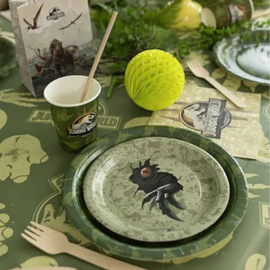 Jurassic World gebaksbordjes 6 stuks 18cm