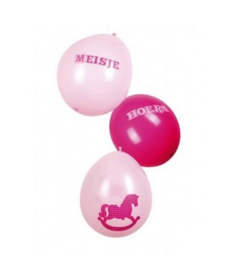 Ballonnen geboorte meisje