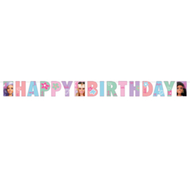 Barbie letterslinger Happy Birthday 180x15cm