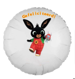 Bing Konijn Gefeliciteerd folie ballon 45cm