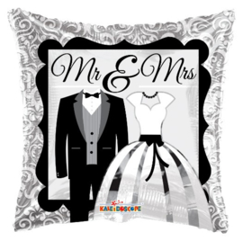 Mr en mrs folie ballon 45cm