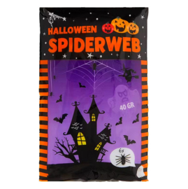 Halloween spinnenweb decoratie 40gr