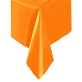 Tafelkleed oranje plastic 137x274cm