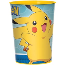 Pokemon beker plastic herbruikbaar 454ml