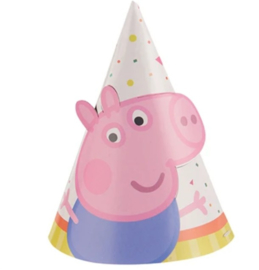 Peppa Pig feesthoedjes klein 8 stuks