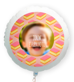 Tompoes folie ballon XL met eigen foto 58cm
