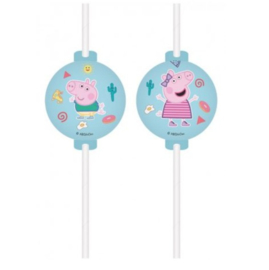 Peppa Pig rietjes karton 4 stuks