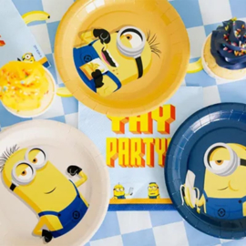 Minions gebaksbordjes 6 stuks 18cm