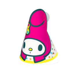 My Melody Hello Kitty feesthoedjes 6 stuks