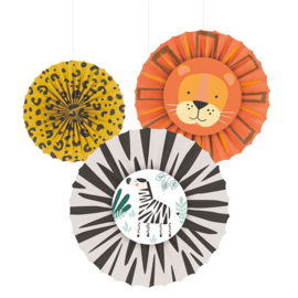 Safari jungle hangdecoratie 3 stuks