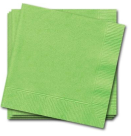 Servetten lichtgroen 20 stuks 33x33cm