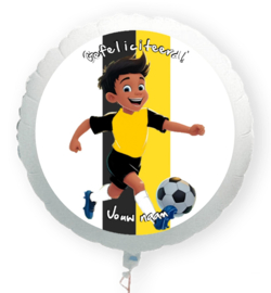 Voetbal Breda Gefeliciteerd folie ballon XL met eigen naam 58cm