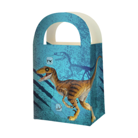 Jurassic dinosaurus feestzakjes papier 4 stuks