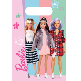 Barbie feestzakjes papier 8 stuks
