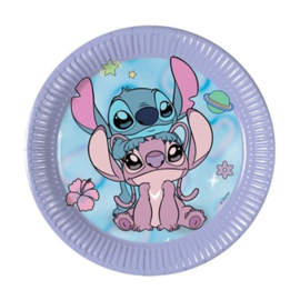 Stitch en Angel cute bordjes 8 stuks 20cm