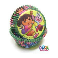 Dora cupcake bakvormpjes 50 stuks