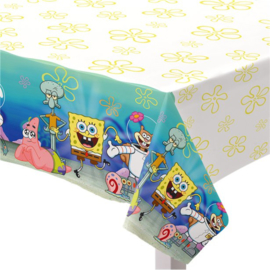 Spongebob tafelkleed plastic 1,3x2,6m