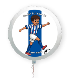 Voetbal Heerenveen folie ballon XL met eigen naam 58cm