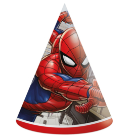 Spiderman feesthoedjes 6st
