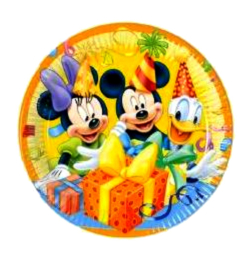 Mickey Mouse borden 10 stuks 23cm