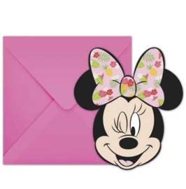 Minnie Mouse uitnodigingen 6st