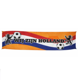 Wij zijn Holland straat Oranje WK banner 174x40cm