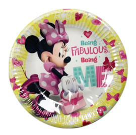 Minnie Mouse bordjes 8 stuks 20cm