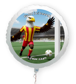 Voetbal Deventer Adelaar maakt goal folie ballon XL met eigen naam 58cm